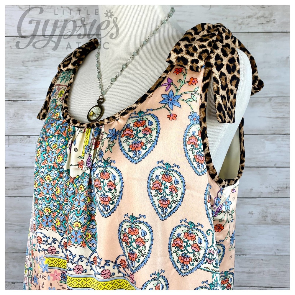 Entro Handmade Patchwork Bohemian Tunic Dress - Picture 3 of 12